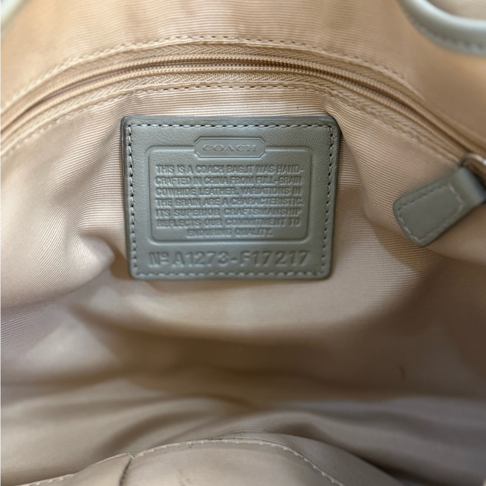 Coach White and Gray Shoulder Bag - Picture 3 of 4